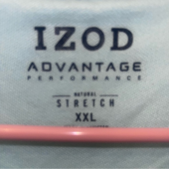 Izod Men's Polo in Light Blue and Navyb1100/ - Picture 4 of 6